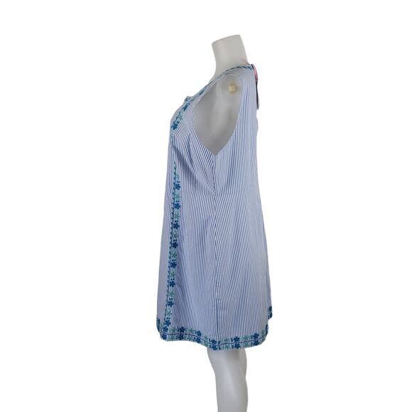 Vineyard Vines Blue/White Stripped Embroidered Floral 22 NWT - Picture 4 of 10